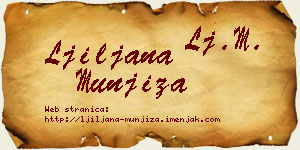 Ljiljana Munjiza vizit kartica